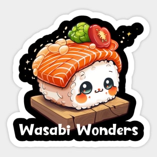 Cute Wasabi Wonders Kawaii Chibi Sushi Japanese Food Sticker